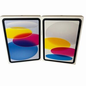 iPad A16 11th Generation 128GB A3354 Wifi 2025 Set‎ Of 2 Boxes Only Blue Silver